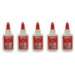 Apli lot de 5 colles blanche - 40 g