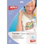 Apli paper transfer paper - papier transferts sur t - shirt - blanc - a4 (210 x 297 mm) 10 feuille(s) ...