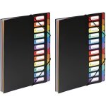 Apt - viquel trieur vertical rainbow 12 compartiments a soufflet en polypro 5 / 10, noir intérieur multicolore ... Apt - viquel trieur vertical rainbow 12 compartiments a soufflet en polypro 5 / 10, noir intérieur multicolore ...