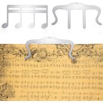 (argent)lot de 2 clips de partition de musique en métal, clip pour pupitre pince a partitions note de ... (argent)lot de 2 clips de partition de musique en métal, clip pour pupitre pince a partitions note de ...