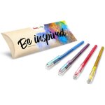 Arts hybrid dual metallic k110, roller encre gel mtallique, pack de 4 couleurs assorties (bleu + vert ...