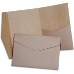 Asfasfq - lot de 50 faire - part (pocketfolds) de mariage en papier kraft (avec enveloppes) Asfasfq - lot de 50 faire - part (pocketfolds) de mariage en papier kraft (avec enveloppes)