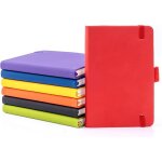 Asfasfq - lot de 7 carnet de notes a5 - carnet lign classique a couverture rigide avec porte - stylo, ...