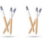 Asfasfq - bic lot de 6 stylos a effet bois 4 couleurs rétractables multicolores avec quatre encres vives ... Asfasfq - bic lot de 6 stylos a effet bois 4 couleurs rétractables multicolores avec quatre encres vives ...
