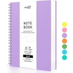 Asfasfq - bloc - notes a4 a spirales, 300 feuilles / 150 pages pour ecrire, papier lign universitaire ...