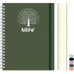 Asfasfq - carnet a5 lign, 300 pages, cahier a spirale, couverture rigide en pvc avec imprim arbre de ...