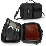 Asfasfq - damero etui de protection de la bible pour homme, etui de transport de la bible avec plusieurs ...