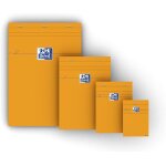 Asfasfq - oxford lot de 5 bloc - notes orange a5 petits carreaux 5mm 80 feuilles agrafes couverture ...