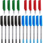 Asfasfq - staedtler lot de 20 stylos a bille pointe moyenne 0, 5 mm 430 m lisse  6 x noir, 6 x bleu, ...