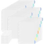 Asfasfq - vakki pochettes perforées a4 avec index coloré, pochettes transparentes a4, utilisables comme ... Asfasfq - vakki pochettes perforées a4 avec index coloré, pochettes transparentes a4, utilisables comme ...