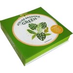 Atelier broderie green - techniques et 5 herbes folles a broder - avec un tambour, une toile, une aiguille, ...