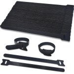 Attache cble 100pcs scratch serre cable bande 200mmx12mm sangle cble management facile a couper pour ...
