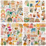 Autocollant 200 pcs stickers jolis thme de bohme impermable vinyle aesthetic deco lot autocollants ...
