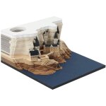 Autocollants 3d pour bloc - notes, etiquette pratique, cartes artisanales cr�atives, bloc - notes (ch�teau), ...