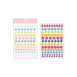 Autocollants alphabet de dessin anim pour enfants, etiquette de bton esthtique, papeterie de fte, ...