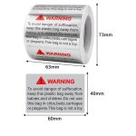 Autocollant anglais pour scellage etiquettes signes d'avertissement, 50 pi�ces, papier esth�tique, papeterie ...