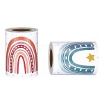 Autocollants auto - adh�sifs pour bordures de feuillets arc - en - ciel, 2 rouleaux, pour d�coration ...