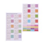 Autocollant de calendrier, etiquette autocollante pour planificateur, agenda, organisateur, fournitures ...