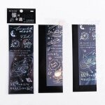 Autocollants de collage laser color� en argent, 2 sortes de mat�riaux, mignon kawaii, d�coration pour ...