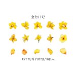 Autocollants de dcoration florale brillante, etiquette scrapbook 30 pices / ensemble, papeterie pour ...