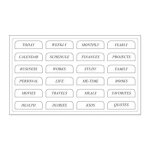 Autocollant diviseur d'index pour ordinateur portable, etiquette autocollante de planificateur, en anglais, ...