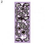 Autocollant en forme d'amour, joli autocollant de papeterie portable, papier collant pour fruits, outil ...