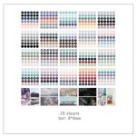 Autocollants de mode a points color�s, 25 / 100 feuilles de papeterie de d�coration pour scrapbook journal ...