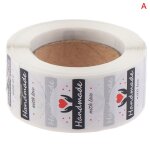 Autocollant rond merci pour vous fait a la main, etiquette autocollante, merci pour votre achat, papeterie, ...