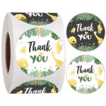 Autocollants de scellage ronds faits a la main, 25mm, 100 / 500 pi�ces, motif cerf de la for�t, autocollants ...