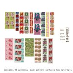 Autocollant s�ries distributeur automatique, etiquette longue bande double plaisir, sac de collage, mat�riel ...