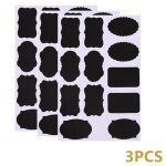 Autocollant de tableau noir r�utilisable, 1 pi�ce, 1 @ #, organisateur de bocaux de cuisine, etiquettes ...