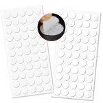 Autocollantes crochets et boucles rond, autocollant double face pastilles, 45 paires 90 capsules 20mm ...