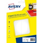 Avery lot de 10 ete016s etui de 256 etiquettes blanches 35 x 49 mm sur planche a5