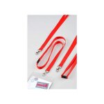 Avery 10 tours de cou avec mousqueton - 44 cm de long x 1, 5 cm de large rouge
