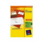 Avery lot de 5 boites de 200 etiquettes blanches multi usages 210x148mm pour laser.