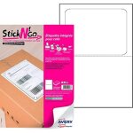 Avery lot de 5 paquets de 100 etiquettes intégrées stick'ngo format colissimo, 113x164mm Avery lot de 5 paquets de 100 etiquettes intégrées stick'ngo format colissimo, 113x164mm