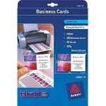 Avery c32028 - 25 quick&clean - cartes de visite recto - verso - jet d'encre - 250 g / m