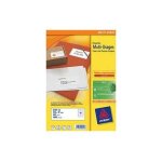Avery multi - usages - etiquettes en papier polyvalentes adhsives permanentes - blanc - 105 x 37 mm ...