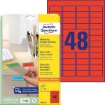 Avery zweckform lot de 3 etuis de 960 etiquettes multi - usages 45, 7 x 21, 2 mm rouge