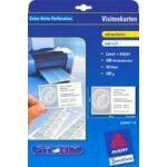 Avery zweckform cartes de visite, 85x54 mm, blanc, 100 pieces