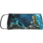 Baby groot porte - monnaie en cuir souple avec fermeture eclair taille mini