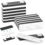 Badge aimant, 12 pcs badges nominatifs magntiques, 45 * 13mm badges magntiques avec 2 aimants puissants, ...