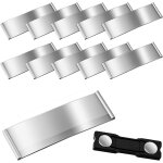 Badges nominatifs magntiques en aluminium avec doubles aimants puissants porte - nom aimant anodis ...