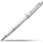 Bailey light stylo a bille stylo plume - plume moyenne medium nib glossy white