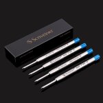 Ballpoint refill bleu medium - 4 ballpoint refills designed pens - cramique de scurit non dry stylo ...