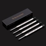 Ballpoint refill noir medium - 4 ballpoint refills designed pens - cramique de scurit non dry stylo ...