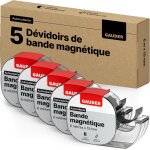 Bande magntique avec distributeur - ruban magntique autocollant pour objets lgers - ruban aimant ...
