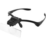 Bandeau loupe avec eclairage led, mains libres support de t�tes de lecture loupe lunettes avec 5 lentilles ...