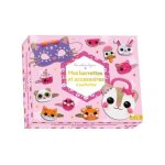 Mes barrettes et accessoires a paillettes - avec 4 barrettes roses et 4 barrettes dores, 1 sac a dcorer, ...