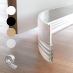 Bas de porte joint de porte stop - courant d'air pour portes transparent 1 pice en silicone autocollant ...